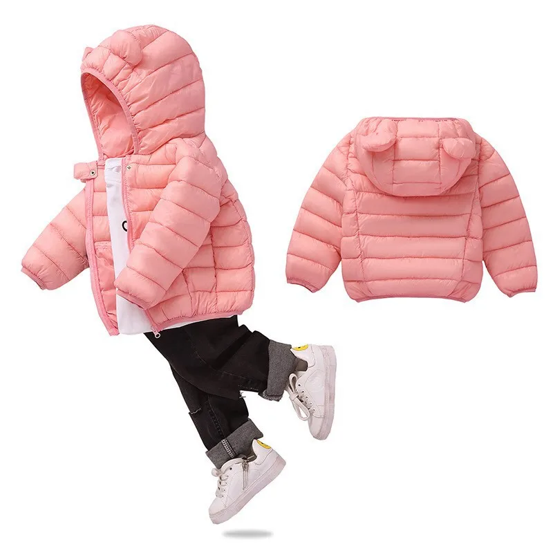 COOTELILI Cute Bear Children's Parkas Winter Jacket For Girls Boys Infant Overcoat Winter Children Coats Warm Kids Jacket Baby