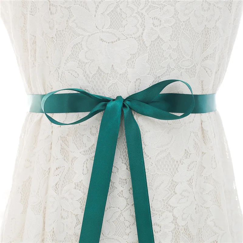 Кристалл Свадебные ремни атласные свадьбное платье со стразами Пояс аксессуары для свадьбы свадебный лента пояс Y123S - Цвет: green
