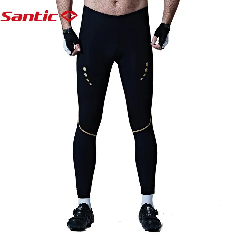 

Santic Cycling Pants Men Pro Racing Team Race Fit Coolmax 4D Pad Shockproof Spring Summer Anti-pilling Cycling Tights