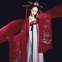 Женское китайское платье hanfu, китайский древний костюм, традиционное женское платье hanfu, современный костюм для девушек, костюм с вышивкой