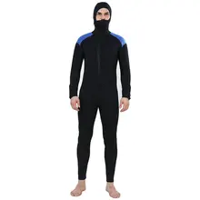 Realon Подводная охота 5 мм неопрен гидрокостюм для мужчин с капюшоном Дайвинг костюм для подводного плавания и серфинга Сноркелинг, рыбалка