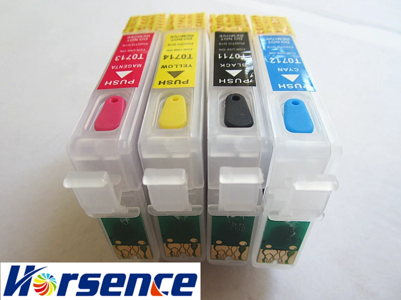 T0734 Refillable ink cartridge FOR EPSON T24 T30 T33 T40W TX100 TX105 TX110 TX111 TX210 printer