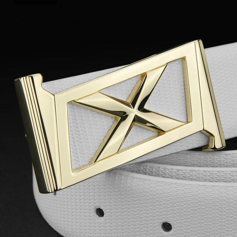 

High Quality X letter belt for mens white Waist Strap designer genuine leather luxury brand fashion luxury Cowskin waist belt