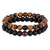2pcs/set Couples Natural Stone Beaded Bracelet for Men Women 6