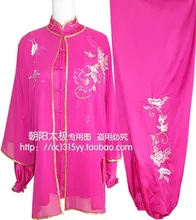 Customize Tai chi clothing taiji performance suit three piece suit shawl kungfu uniform embroidery for women girl children kids