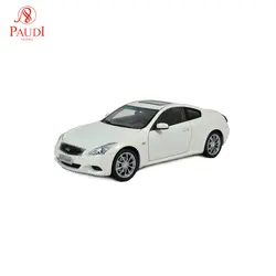 Модели Paudi 1/18 1:18 Масштаб Infiniti G37 купе 2013 белый литой модельный автомобиль игрушка, модель автомобиля двери