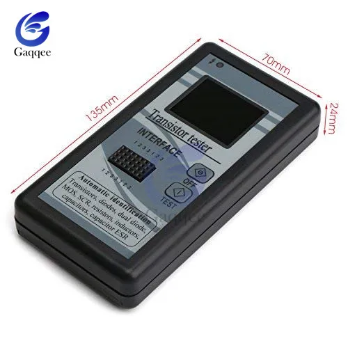 Multi propósito Transistor Testador Capacitância Esr Indutância Resistor Mosfet Thyristor Diodo Lcr Meter Tft 128 160 Display Colorido - Image 6