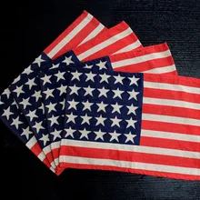 RN299 Рождество жаккардовая скатерть подставка Американский национальный флаг белье 33*46 см Настольный Штатив украшение для ужинного стола 4 шт./лот