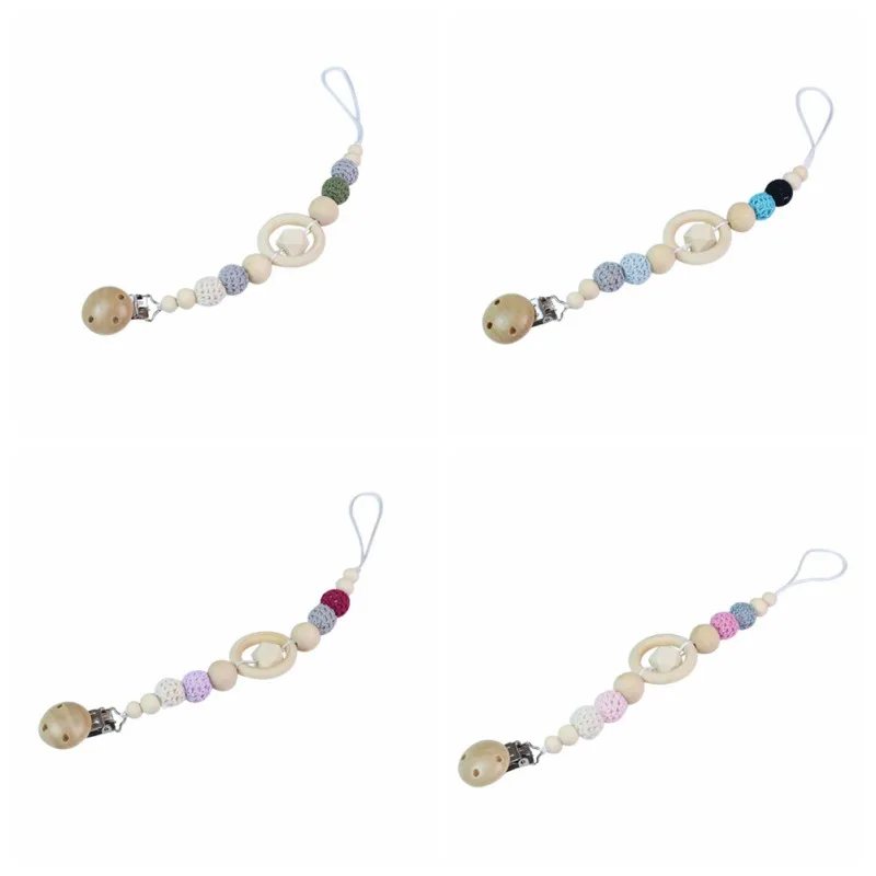 

New Infant Silicone Colorful Anti-fall Baby Pacifier Chain Nipple Clip Newborn Pacifier Holder Clip Nipple Dummy Chain