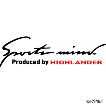 

Customization Sports Mind On Car Lamp Eyebrow Car Covers Sticker Car Styling For TOYOTA HIGHLANDER car accessories