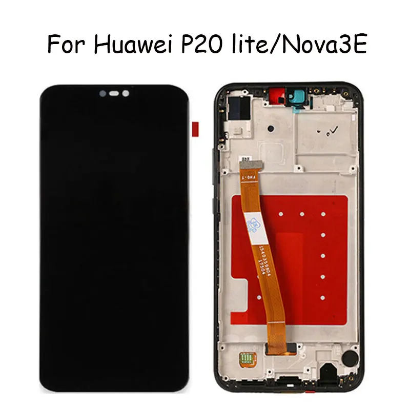 

5.84" 2280x1080 IPS Display For HUAWEI P20 Lite LCD Touch Screen Replacement with Frame LCD P20 Lite ane-lx3 nova 3e