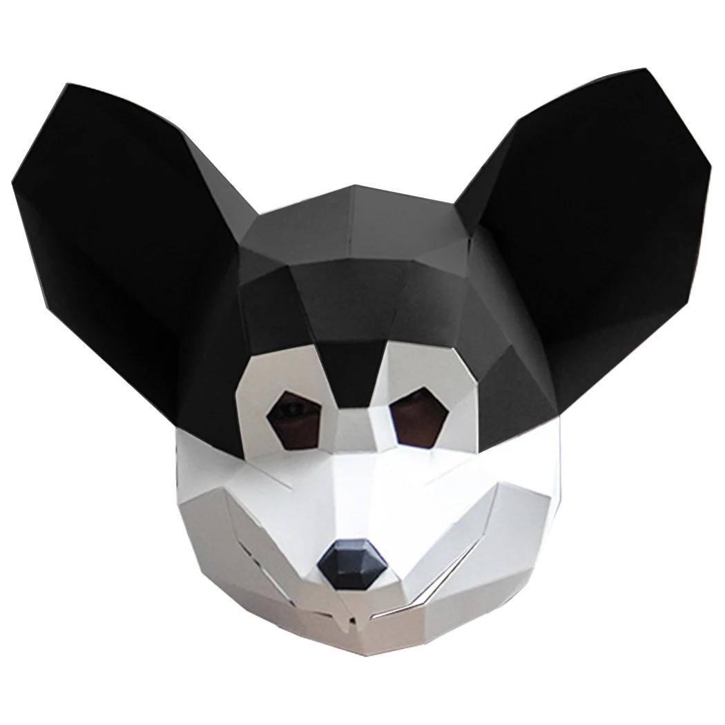 Маска для вечеринок креативная ручная 3D мышь DIY маска животных Маскарадная