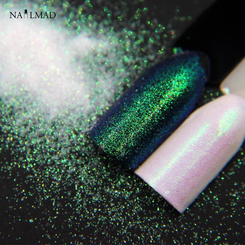 

0.1mm Laser Nail Glitter Holographic Glitter Dust Powder Nail Art Sequins Nail Holo Paillettes 3ml