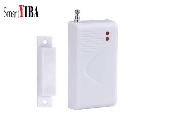 

SmartYIBA 433MHz Wireless Magnetic Door Sensor Door Detector Door Contact Detect Door Close Open for WIFI GSM Alarm System