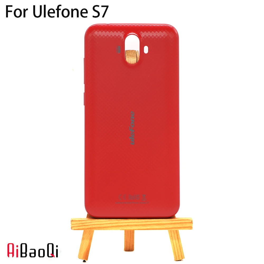 Aibaoqi чехол-накладка Ulefone S7 Батарея чехол Защитный Батарея чехол на заднюю панель для 5,0 дюйма Ulefone S7 Pro Чехол для телефона+ 3 М клей