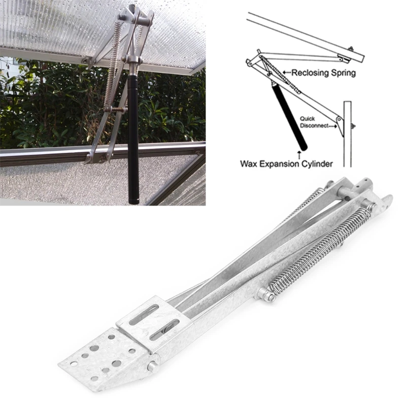 Автоматический стеклоподъемник термо Солнечная теплочувствительная вентиляция теплицы 32,5 см инструменты садовые теплицы поставки 4