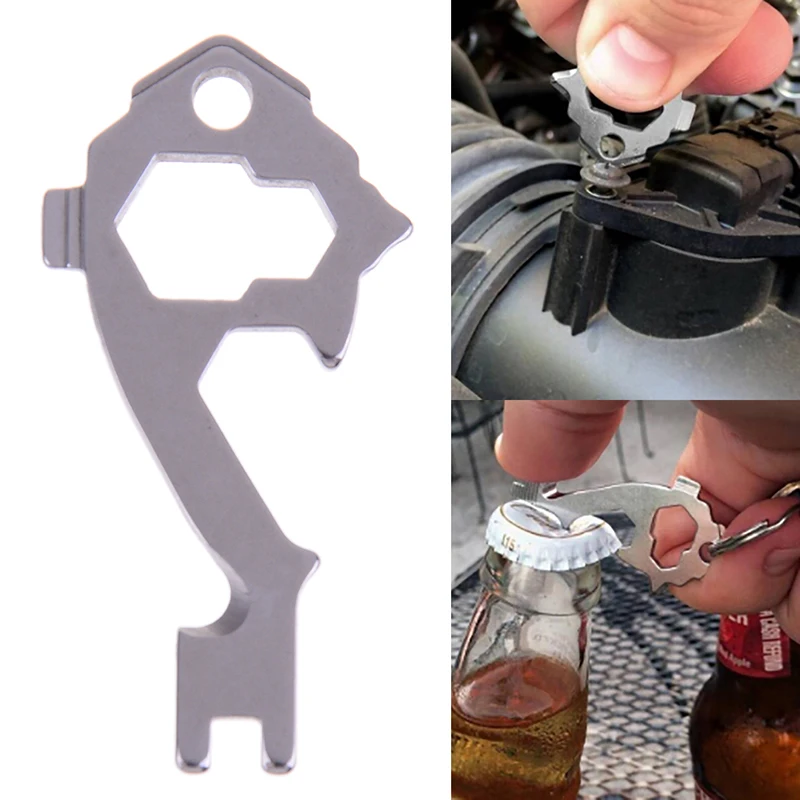 

20 In 1 Outdoor SurvivalCamping Wrench Opener Portable Tools Screwdriver Key Hanging Keychain Tool EDC Gear Multi Tools Pocket