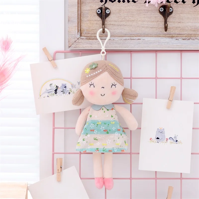 Плюшевые куклы Gloveleya, Весенняя кукла для девочек, подарки, тканевые куклы, детская тряпичная кукла, плюшевые игрушки Kawaii - Цвет: green keychain
