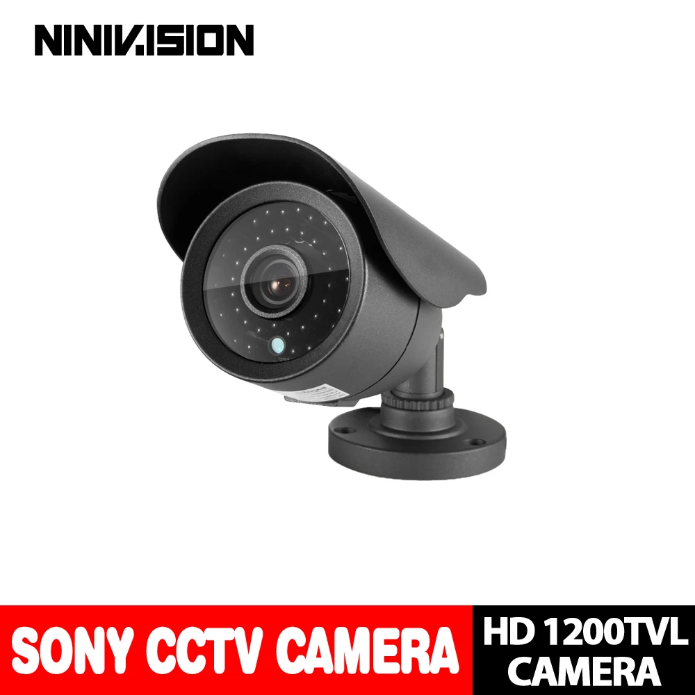 Sony 1200TVL видеонаблюдения Открытый Водонепроницаемый видеонаблюдения безопасности Ночное видение камеры 3,6 мм фиксированный объектив для