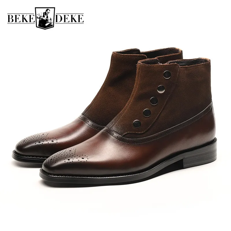 men's wide formal boots
