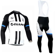 Men Long Sleeve Bicycle Cycling Jersey Pro font b Team b font Bib Suit Mountain Bike