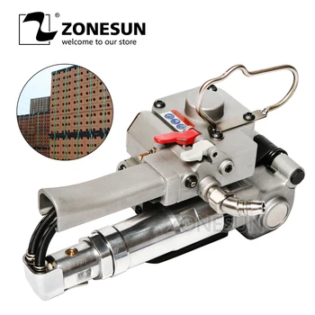 

ZONESUN XQD-19/25 Pneumatic PET Strapping Tool With Tension Friction Welding Cutting For Plastic Strap12-19mm(Tension>=3000N)