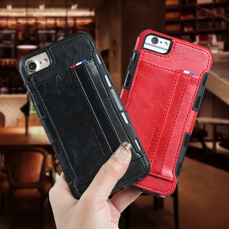 

XBXcase Vintage Credit Card Holder Case for iPhone 11 Pro Max iPhone11 XR Xs Max X 6 6S 7 8 Plus PU Leather Anti Knock Cover
