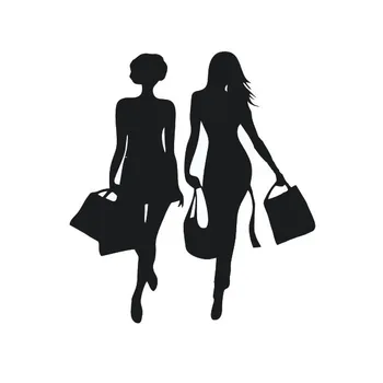 

Reflective Window Shopping Beauty Sticker Decals For Car
