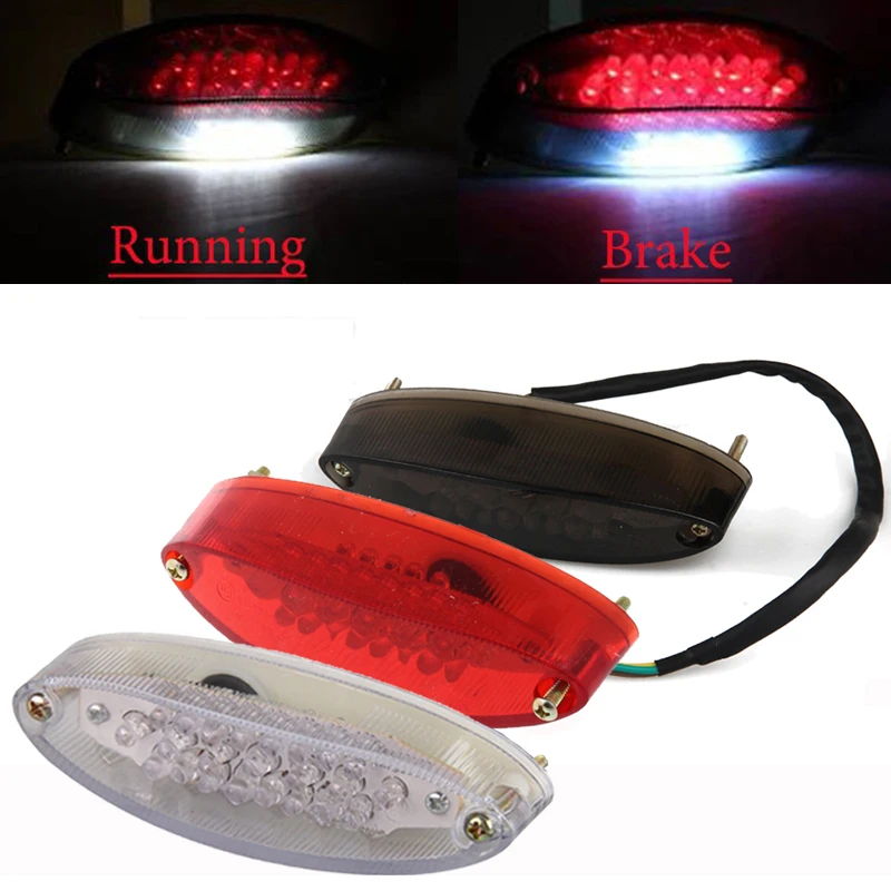 

Motorcycle Bike Rear Tail Stop Red Light Lamp for Honda Kawasaki Suzuki Yamaha Dirt Bike taillight rear lamp braking light