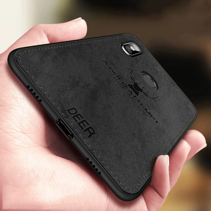 

XiaoMi Redmi Note 6 case Redmi Note6 Pro back cover deer pattern fabric shockproof silicone Case for XiaoMi Redmi Note 6 Pro