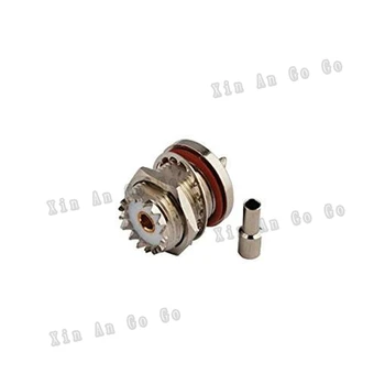 

UHF SO239 female crimp RF Coxial connector SO239 UHF female straight Crimp for RG316 RG174 LMR100 coaxial cable fast ship