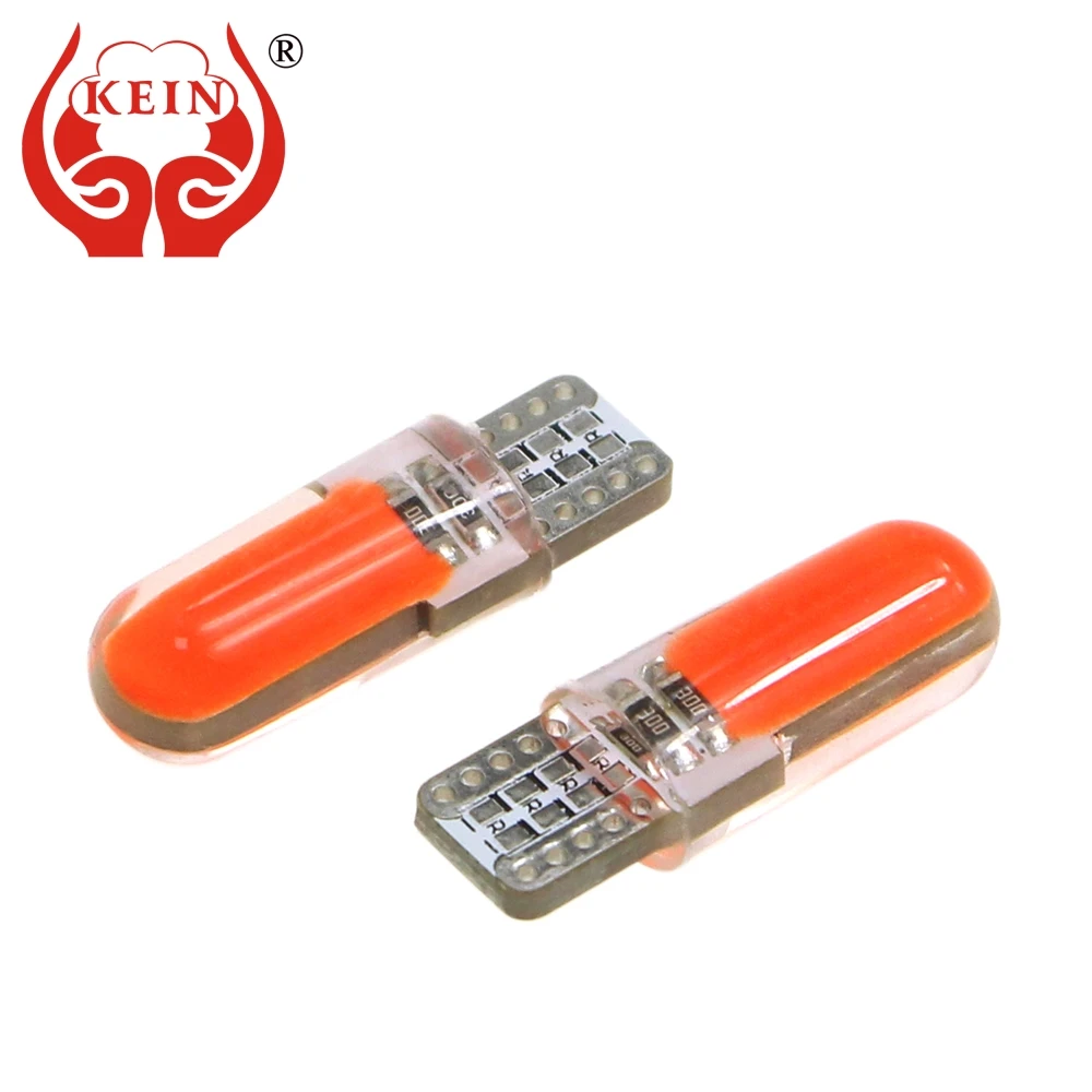 

KEIN 100PCS w5w led t10 led cob bulb 194 168 12V car styling auto side wedge interior reading dome signal lights lamp for Toyota