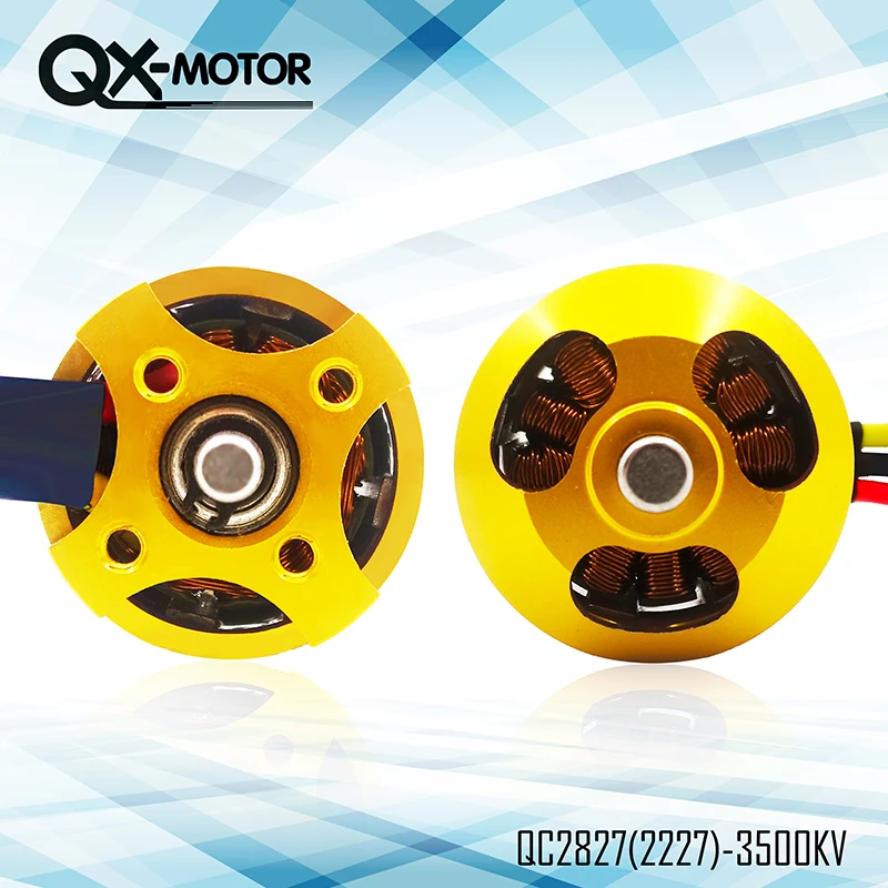 Новинка QC2827 3500KV бесщеточный двигатель для радиоуправляемых гоночных