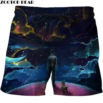 

Cat Looking At People Men Beach Shorts Stone Printed Board Shorts Casual Plage Quick Dry 2019 New Shorts Streetwear ZOOTOP BEAR