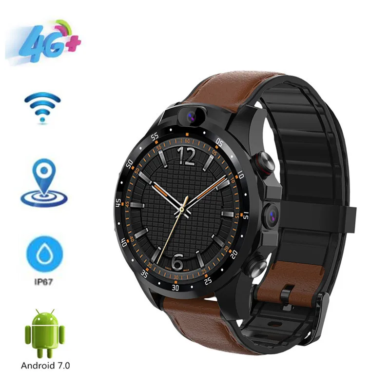 

4G Smartwatch V9 Android 7.1 3GB+32GB 1.6 AMOLED Screen 5.0Mp Dual cameras 800 mAh Battery GPS Smart watch men for ios Android