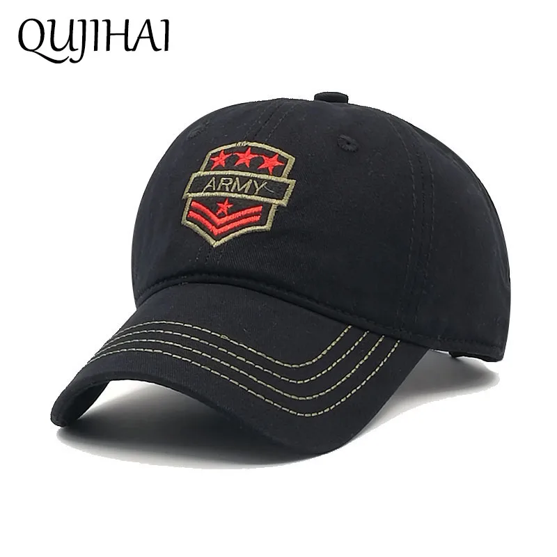 QUJIHAI The US Air Force Baseball Cap Men Casual Fitted Hat Cotton Army ...