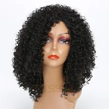 Miss Wig Black Mixed Brown Kinky Curly Wigs For Black Women Afro Wig Synthetic Hair African Hairstyle Hight Temperature Fiber Buy Inexpensively In The Online Store With Delivery Price Comparison Specifications
