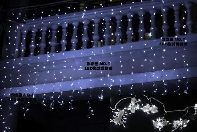 220 V bule 400 светодиодный S 3 M* 3 M светодиодный занавес водопад Рождественские вечерние рождественские украшения Праздничные огни