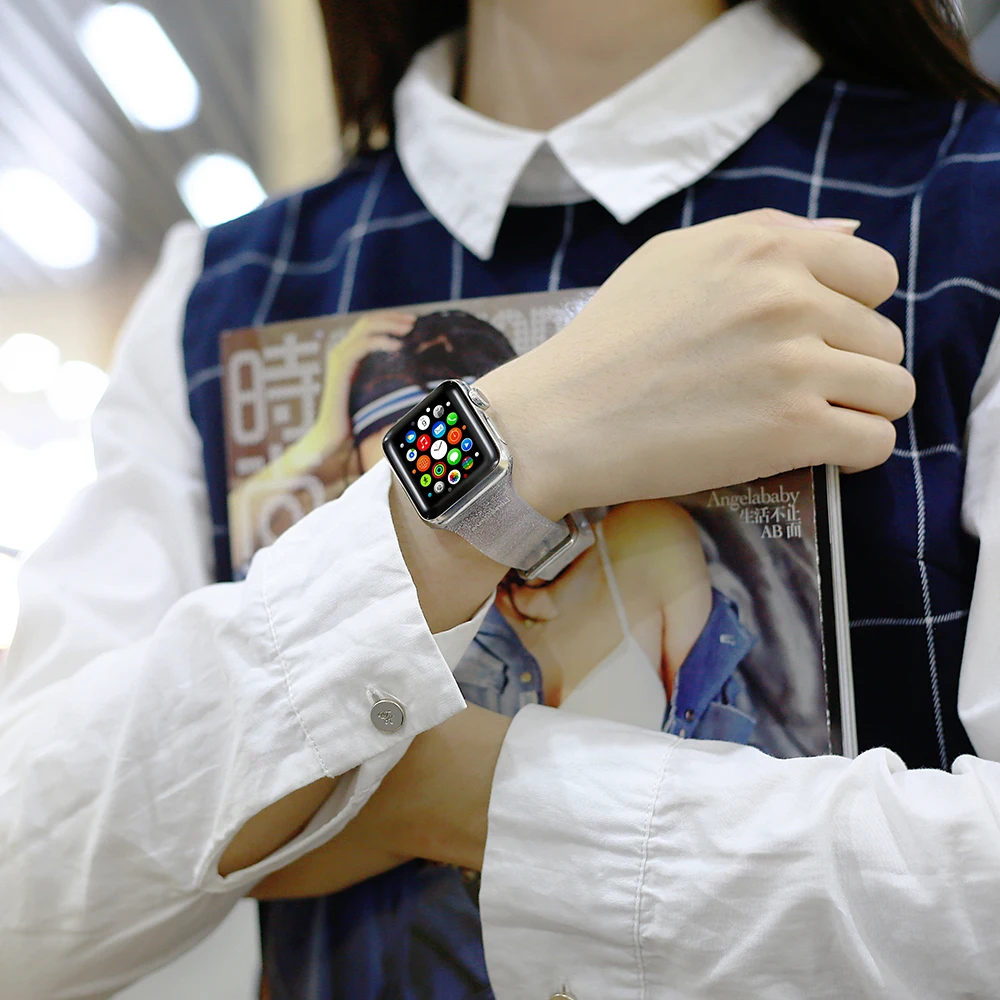 Спортивный силиконовый прозрачный мягкий ремешок для Apple Watch 38 мм 40 мм 42 мм 44 мм ремешок серии 2 3 4 Смарт-часы ремешок силиконовый браслет