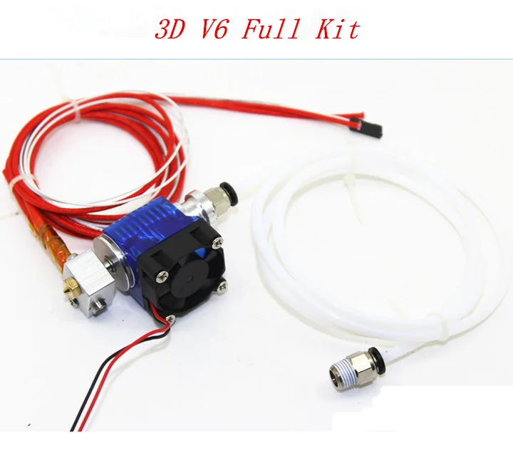 3D-принтеры J-head Hotend с один вентилятор охлаждения для 1,75 мм/3,0 мм 3d v6 Боуден нити Уэйд экструдер 0,2 мм/0,3 мм/0,4 мм сопло