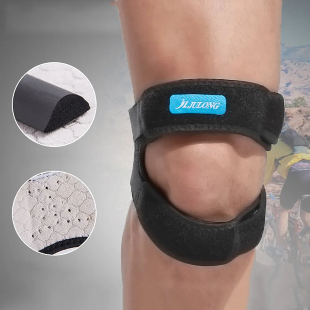 

2018 Adjustable Compression Sport Gym Running Patella Band Knee Support Guard Sport Safety Patellar Belt Knee Protective Brace