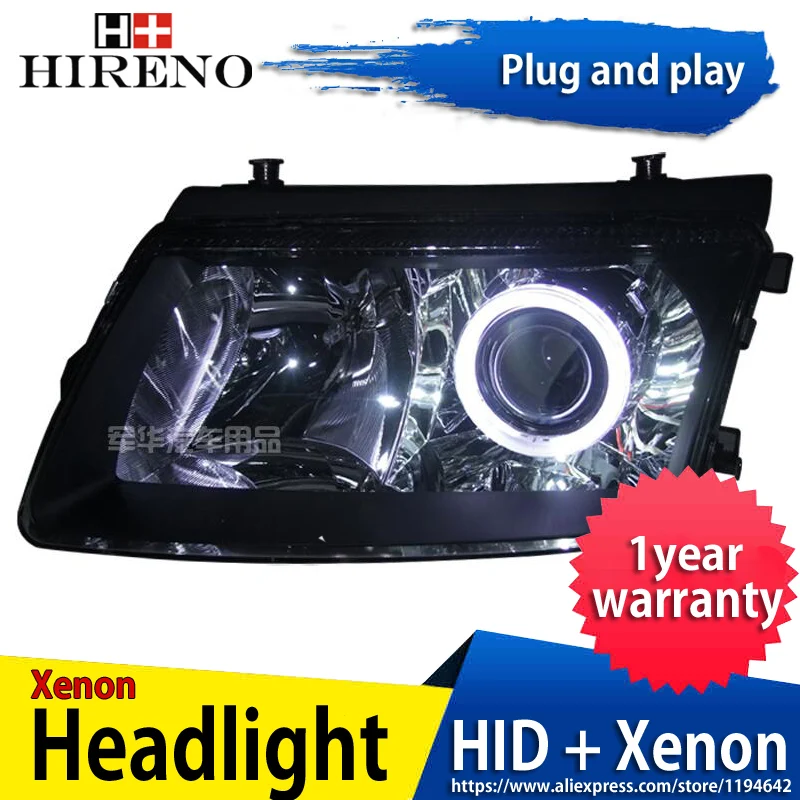 Car custom Modified Xenon Headlamp for Volkswagen Passat B5 2000-2006 Headlights Assembly styling Angel Lens HID 2pcs | Автомобили и