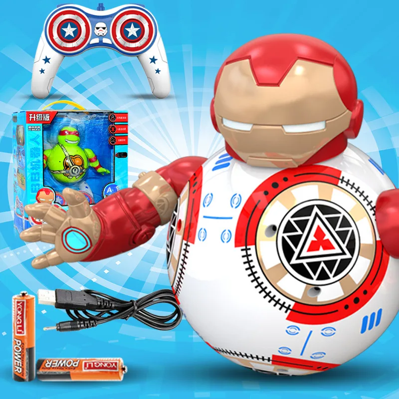 

Star Wars RC Robots BB-8 iron Man Compatible Control BB8 robot toy Action Figure Robot Intelligent Child birthday gift