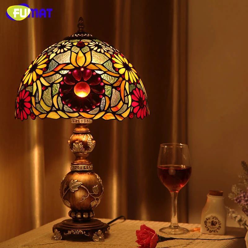FUMAT Eruopean Art гостиная спальня прикроватная настольная лампа винтажные креативные