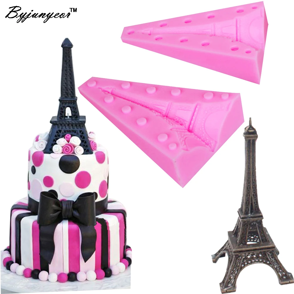 

S086-NEW Eiffel Tower 3D Candle Soy Wax Mould Scented Soap Mold Handmade Silicone Molds Plaster Resin Clay Making Home Decoratio