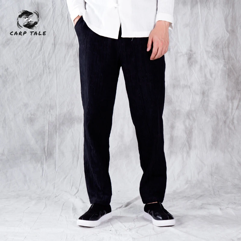 

Spring and Autumn Korean Men's Linen Pants Sports Pants Loose Straight Cotton and Linen Casual Pants Large Size Pants