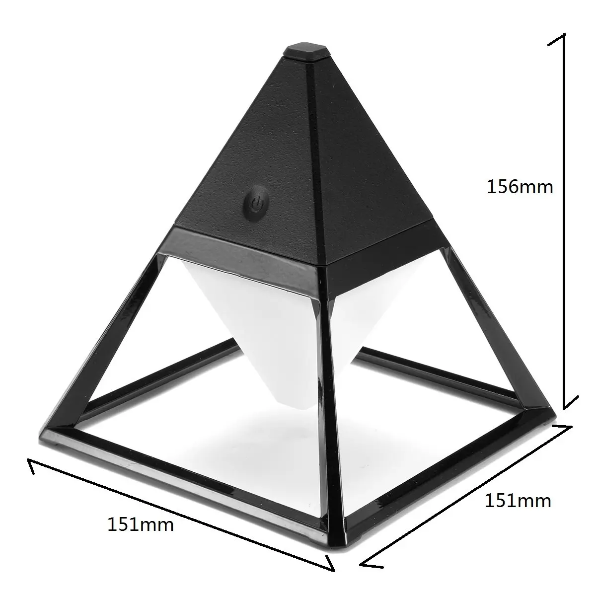 Светодиодная настольная лампа в виде пирамиды, настольный светильник для чтения, 3 режима, водонепроницаемый, Ip63, с usb-портом для зарядки, для спальни