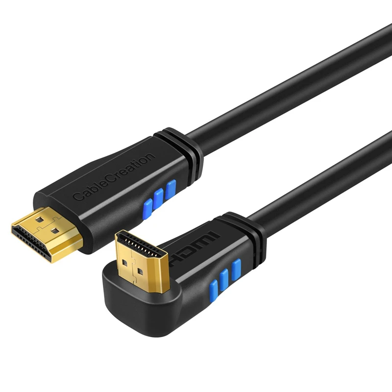 Кабель HDMI 2 0 4K (60 Гц) угол понижения 90 градусов Позолоченный разъем поддержка Ultra HD