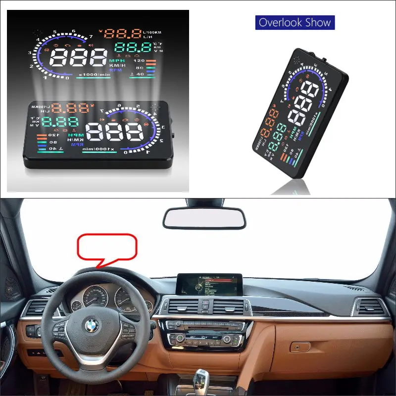 Пульт дистанционного управления для BMW 1/3/5/7 серии 2010 2019 Авто HUD OBD2 Предупреждение