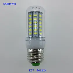 E27 E14 SMD 5730 лампада Светодиодная лампа 220 В или 110 В 5 Вт свет мозоли Lamparas 56 LED внимания свечи Luz bombillas светодиодные лампы ампулы